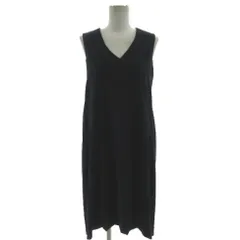 アーバンリサーチ URBAN RESEARCH ワンピース Vネック ノースリーブ 切替え ネイビー 紺 F