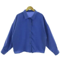 アズールバイマウジー AZUL by moussy シャツ 長袖 ワイドシルエット ブルー系 青系 F