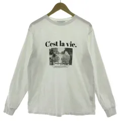 シンプリシテェ SIMPLICITE Tシャツ 長袖 ロンT フォトプリント コットン オフ白のサムネイル