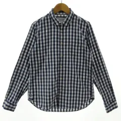 アーバンリサーチ ドアーズ URBAN RESEARCH DOORS フォーク＆スプーン FORK&SPOON シャツ 長袖 コットン ギンガムチェック ネイビー系 紺系 ホワイト 白 one