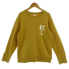 チャンピオン CHAMPION トレーナー スウェット プリント 長袖 マスタード M