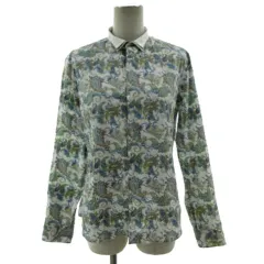 ボナジョルナータ BUONA GIORNATA シャツ ダブルカラー 長袖 コットン ペイズリー柄 ホワイト 白 マルチカラー S