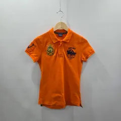 POLO RALPH LAUREN(ポロラルフローレン) スポーツ ウィメンズ マルチポニー ピケ Kara(カラ) 半袖Tシャツ オレンジ S