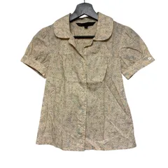 B093 Marc by Marc Jacobs（マーク・バイ・マーク・ジェイコブス）半袖ブラウス 2サイズ ピーターパンカラー ガーリー