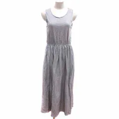 B&Y ユナイテッドアローズ BEAUTY&YOUTH ビューティー&ユース ワンピース フレア ロング ノースリーブ グレー /YK