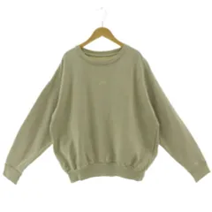 リー LEE OVERSIZE SWEAT オーバーサイズスウェット LT2388 トレーナー ロゴ刺繍 長袖 コットン ベージュ系 カーキベージュ S
