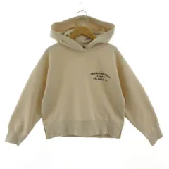 ザラ ZARA パーカー スウェット クロップド丈 長袖 裏起毛 コットン混 ベージュ S