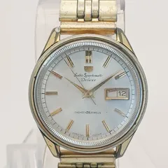 【稼働 良品】0215-3 SEIKO Sportsmatic Deluxe セイコー スポーツマチック5 7619-7010 メンズ腕時計 自動巻き デイデイト ゴールド文字盤