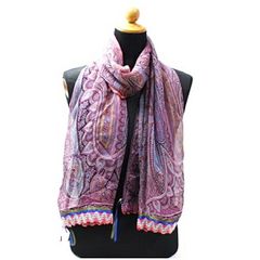 ETRO エトロ シルク100% ペイズリー柄 ストール ショール 大判 - メルカリ