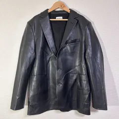 ENCIRCLE エンサークル 24SS Bella フェイクレザーテーラードジャケット シングルボタン オーバーサイズ レザージャケット 黒 FREE