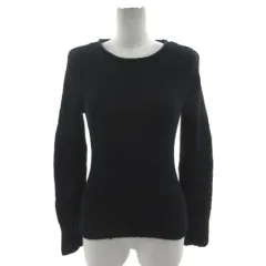 ラルフローレン RALPH LAUREN ニット 長袖 裾ボタン ローゲージ コットン ネイビー 紺 M