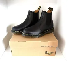 【未使用】Dr.Martens 2976 YS ドクターマーチン チェルシーブーツ サイズ24cm BLACK SMOOTH  箱・ショッパー付属