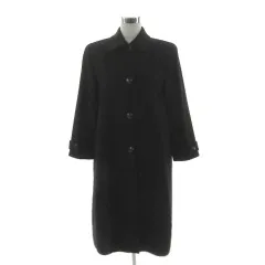 ソーエンモード soen mode カシミヤステンカラーコート 日本製 起毛 カシミヤ100％ ブラック 黒 F