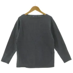 セントジェームス SAINT JAMES ウェッソン カットソー ボートネック 長袖 ロゴ フランス製 コットン グレー INTL/SM