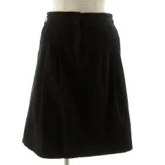 セオリーリュクス theory luxe スカート ミディ丈 コットン混 日本製 ブラック 黒 38