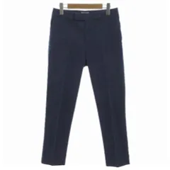 イエナ IENA パンツ スラックス スリム ストレッチ コットン混 ブルー系 ブルーネイビー 38