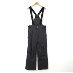 フィラ FILA スキーウエア パンツ サスペンダー ロゴ S グレー 黒 ブラック スポーツウエア