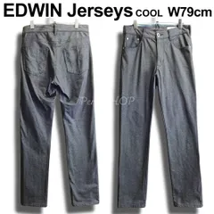 EDWIN　エドウィン　ジャージーズ　COOL FLEX　W79cm / メンズ M 相当　ストレートデニム　ハイストレッチ　ダークグレー　クール　JMH03C