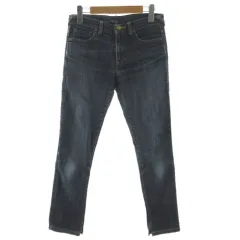 ポールスミス PAUL SMITH ジーンズ デニム スリム ユーズド加工 裾スリット コットン混 インディゴ ブルー 青 38