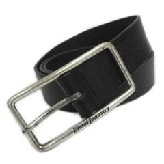 ディーゼル DIESEL ロゴ ベルト レザー 型押し OOCCJB イタリア製 ブラック 黒 95/38