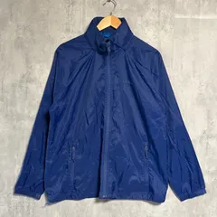 L.L.Bean エルエルビーン ナイロンジャケット M 紺 ネイビー フルジップ ロゴ刺繍 ワンポイント 古着 ウインドブレーカー ブルゾン スポーツ アウトドア 90s Y2K ストリート 薄手 防風 メンズ レディース ユニセックス パッカブル仕様