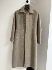 ウール ヘリンボーン コート