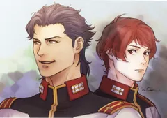 閃光のハサウェイ キルケーの魔女 来場者特典 恩田尚之 イラストカード<ケネス&レーン> 1週目