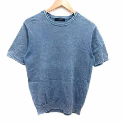 ナノユニバース nano universe nano BASE カットソー 半袖 M 青 ブルー /YK