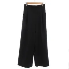 B&Y ユナイテッドアローズ BEAUTY&YOUTH ビューティー&ユース サキソニータックイージーワイドパンツ ウール S 黒 ブラック 1614-144-4565 /KR