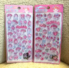 可愛いマイメロディの立体シール2枚セット