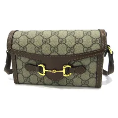 【三重本店】 中古 GUCCI | グッチ ショルダーバッグ ホースビット1955 699296 GGスプリーム ブラウン系 【122】