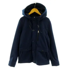 ナノユニバース nano universe ジャケット フーディー ネイビー 紺 S