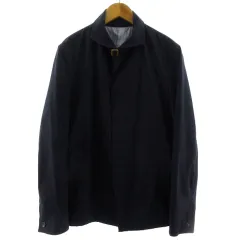 ボイコット BOYCOTT ジャケット アウター ステンカラー コットン混 ネイビー 紺 3