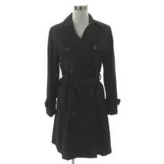 アー・ヴェ・ヴェスタンダード ミッシェルクラン a.v.v standard トレンチコート シンプル 無地 ベルト付き ブラック 黒 40