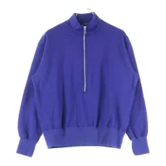YOAK (ヨーク) 24AW 3/4 ZIP PULLOVER SWEAT SHIRT ジップ プルオーバー スウェット シャツ トレーナー ブルー