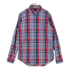 RALPH LAUREN (ラルフローレン) マドラスチェック ボタンダウン 長袖シャツ レッド/ブルー