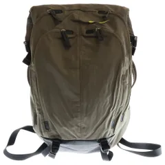 NIKE (ナイキ) ロゴプリント ナイロン バッグパック リュック カーキ