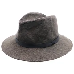 KIJIMA TAKAYUKI (キジマタカユキ) 中折れストローハット 帽子 グレー