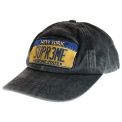 SUPREME (シュプリーム) 25SS License Plate 6-Panel cap ライセンス プレート シックスパネル ベースボールキャップ 帽子 ブラック