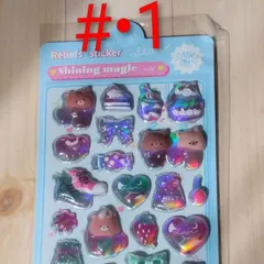 ホログラム3Dキャラクターシール