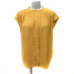 シップス SHIPS ブラウス フレンチスリーブ 黄色 イエロー /YI