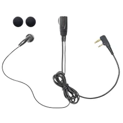 ケンウッド対応 インカム イヤホンマイク デミトス用 2ピン UBZ-LS20 LU20 LP20 特定小電力 トランシーバー 用 EMC-3 (A) EMC-11 EMC-12 EMC-5F 互換品 VOX ハンズフリー対応 イヤーパッドスペア付 FIELD