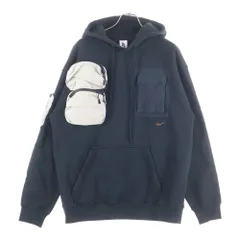 NIKE (ナイキ) 20SS ×TRAVIS SCOTT UTILITY HOODIE トラビススコット ユーティリティ マルチポケット フーデッド スウェット パーカー ブラック CU0458-010