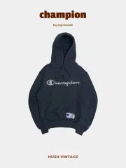 Champion ビックロゴ 起毛 フードTシャツ