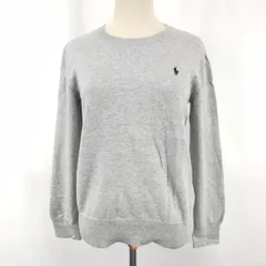 POLO RALPH LAUREN/ラルフローレン★薄手コットンセーター/長袖Ｔシャツ【L (14－16) 160/80/boys/レディースＭ/メンズXS相当/グレー】Tops/Shirt◆BJ156-f