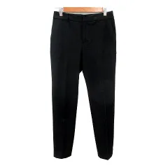 ロートレアモン LAUTREAMONT テーパードパンツ スラックス 36 S 黒 ブラック /MN