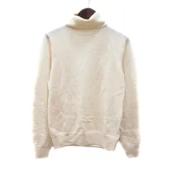 アンタイトル UNTITLED ニット カットソー タートルネック 長袖 ウール 2 M 白 アイボリー /MN