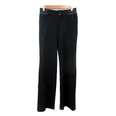 ロートレアモン LAUTREAMONT ストレートパンツ スラックス ウール 36 S 黒 ブラック /MN