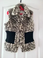 ヒョウ柄 レオパード ファー ベスト