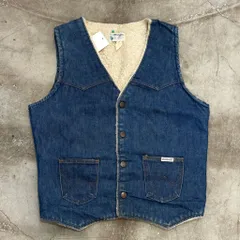USA製 Wrangler ラングラー デニムボアベスト デニムベスト ヴィンテージ  インディゴ No.EA213